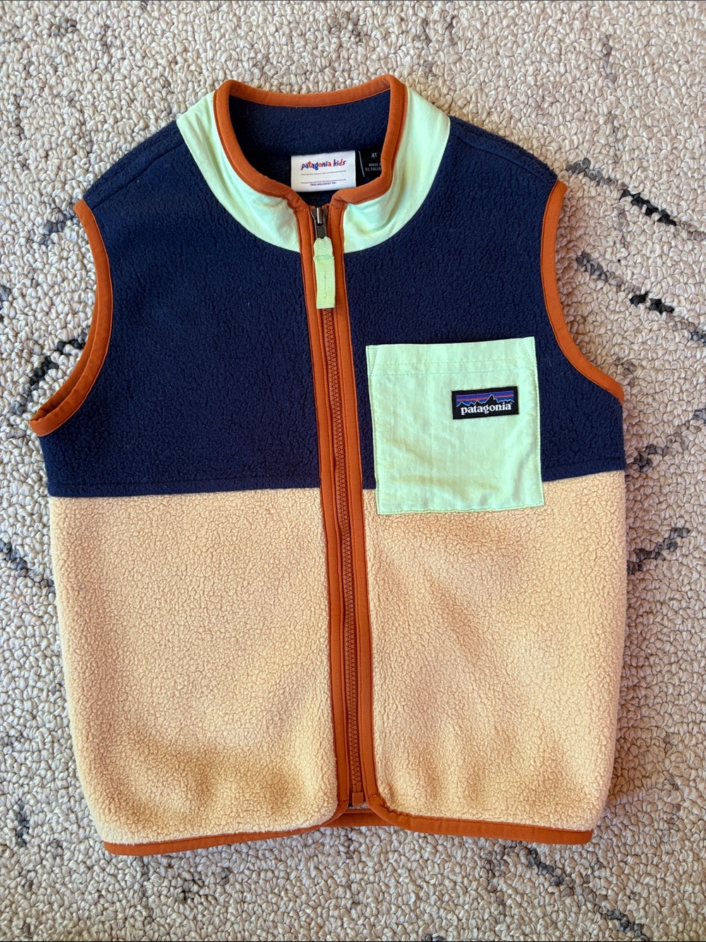Patagonia Kids Fleece Vest (4T) NWOT